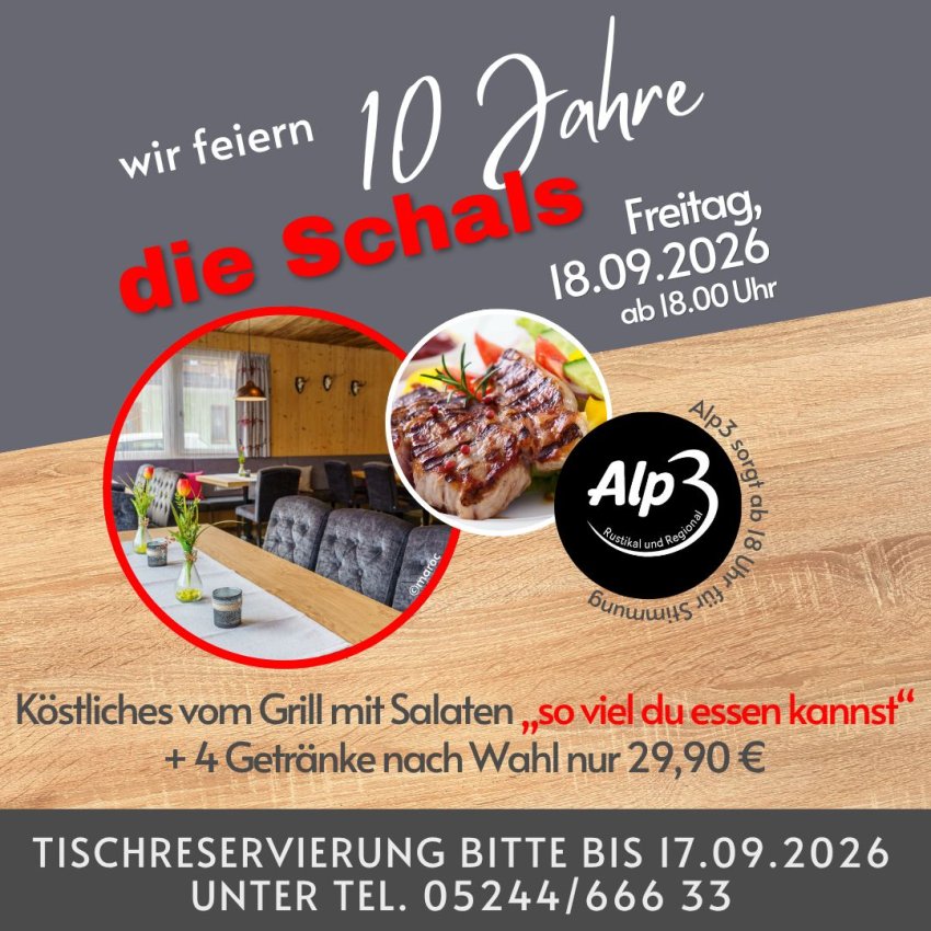10-Jahres-Jubiläumsfest